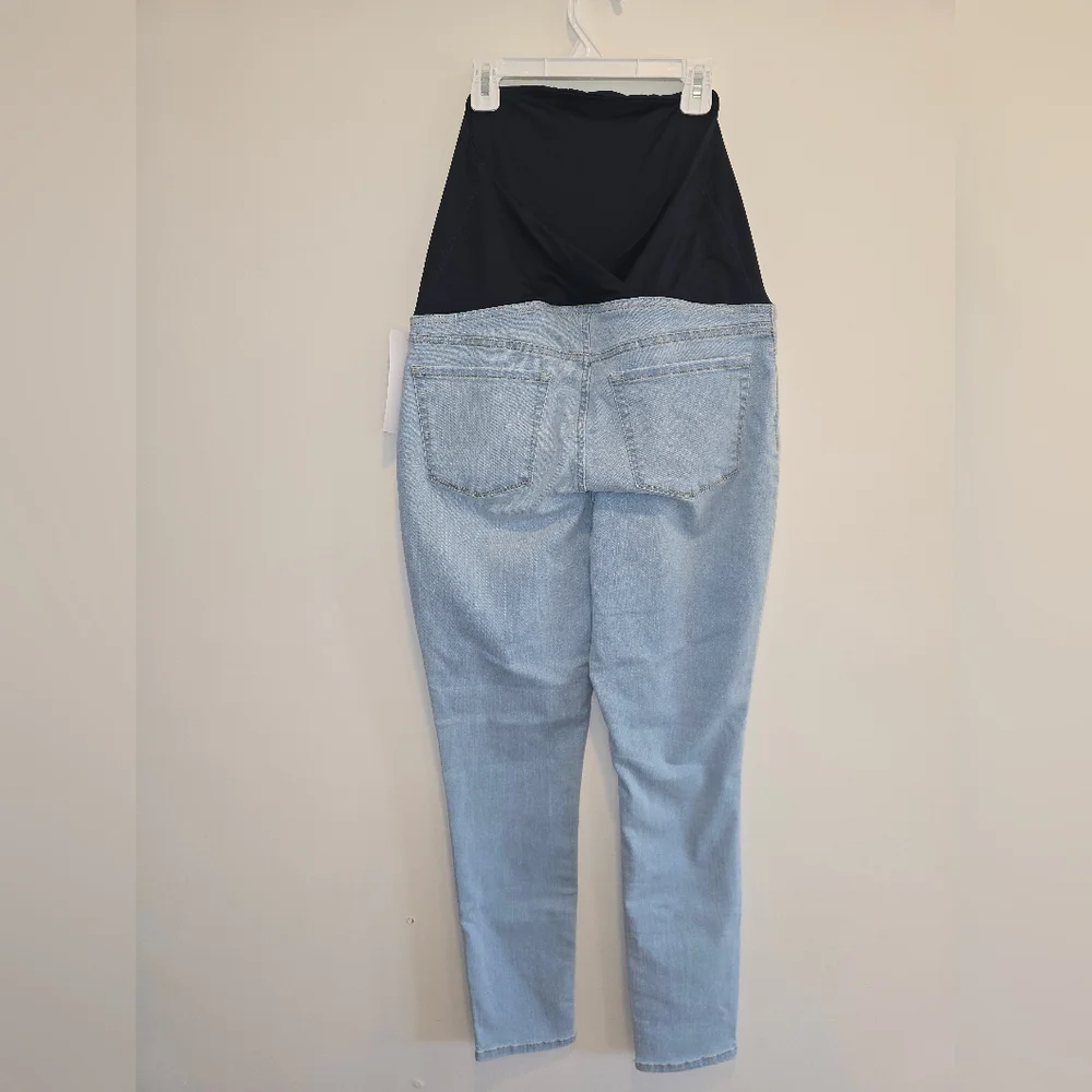 Over Belly Skinny Maternity Pants- Isabel Maternity by Ingrid & Isabel Sz 10 Nwt - Picture 10 of 10